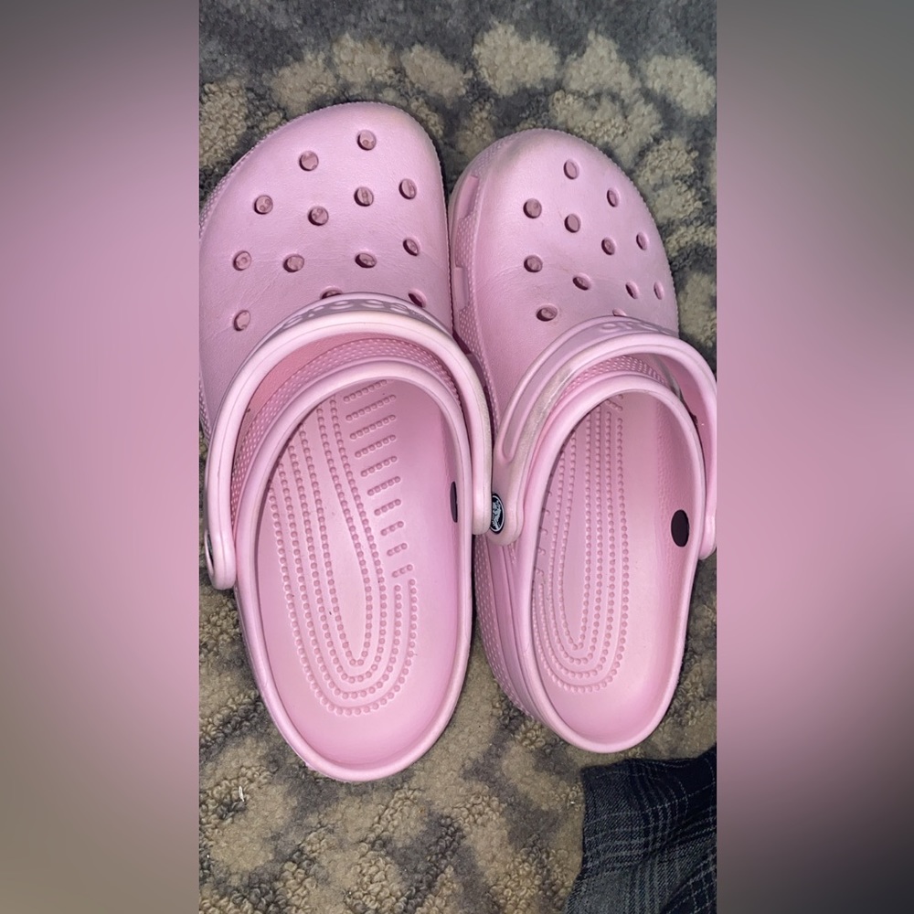Baby pink crocs
